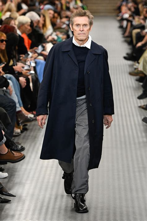 Willem Dafoe Was in Peak Form on the Miu Miu Runway.